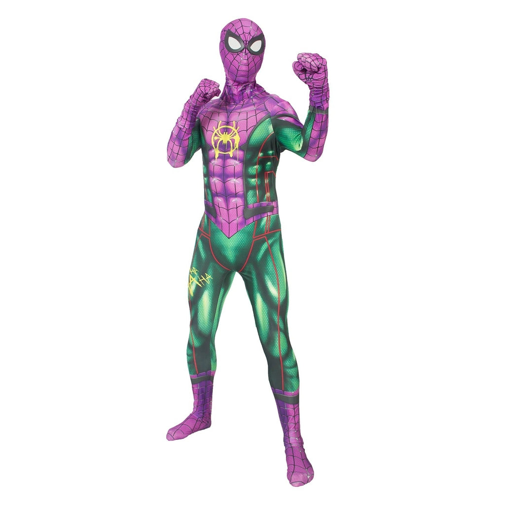 Fantasia Homem-Aranha Traje Duende Verde Adulto Cosplay Luxo Profissional