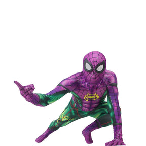 Fantasia Homem-Aranha Traje Duende Verde Adulto Cosplay Luxo Profissional