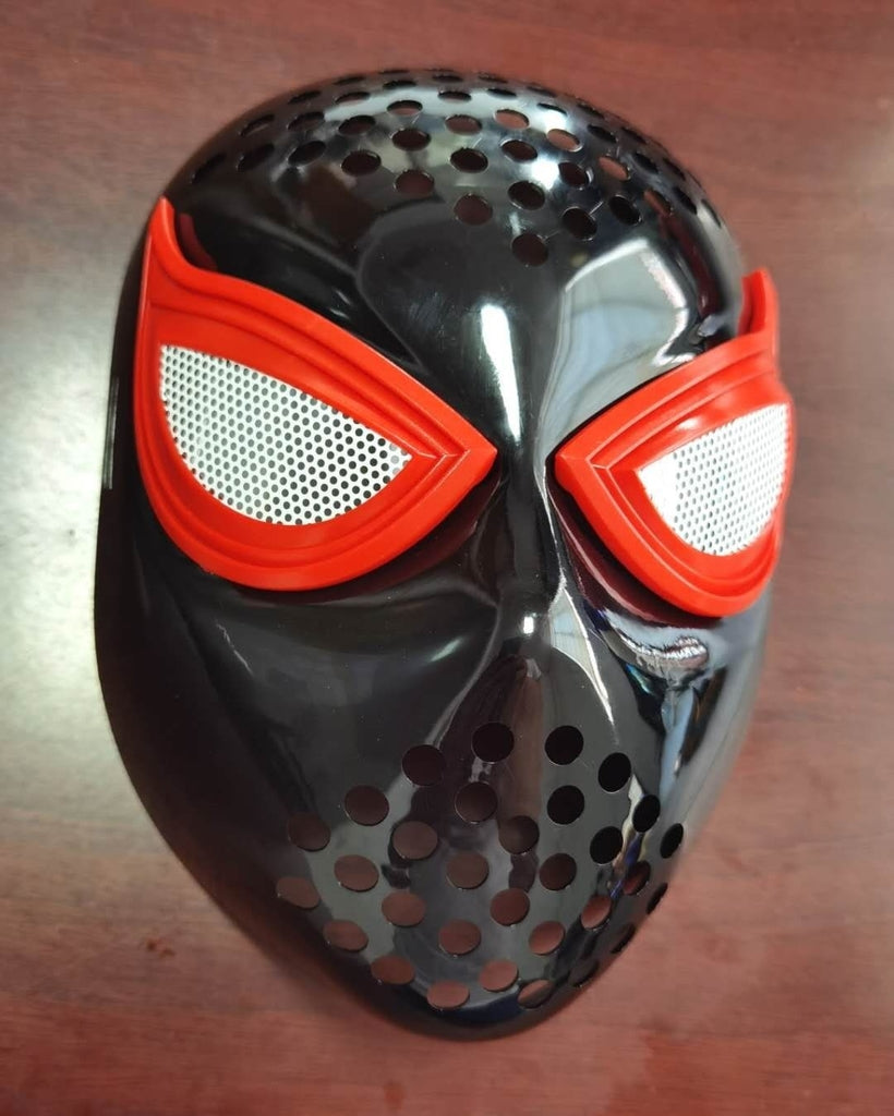 Máscara Faceshell Facial Fantasias Cosplay Lentes Removívieis Homem Aranha e Miles Morales