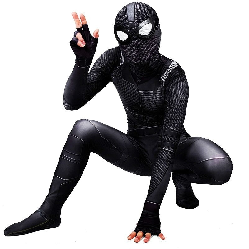 Fantasia Homem-Aranha Noir Adulto Cosplay Traje Luxo Profissional