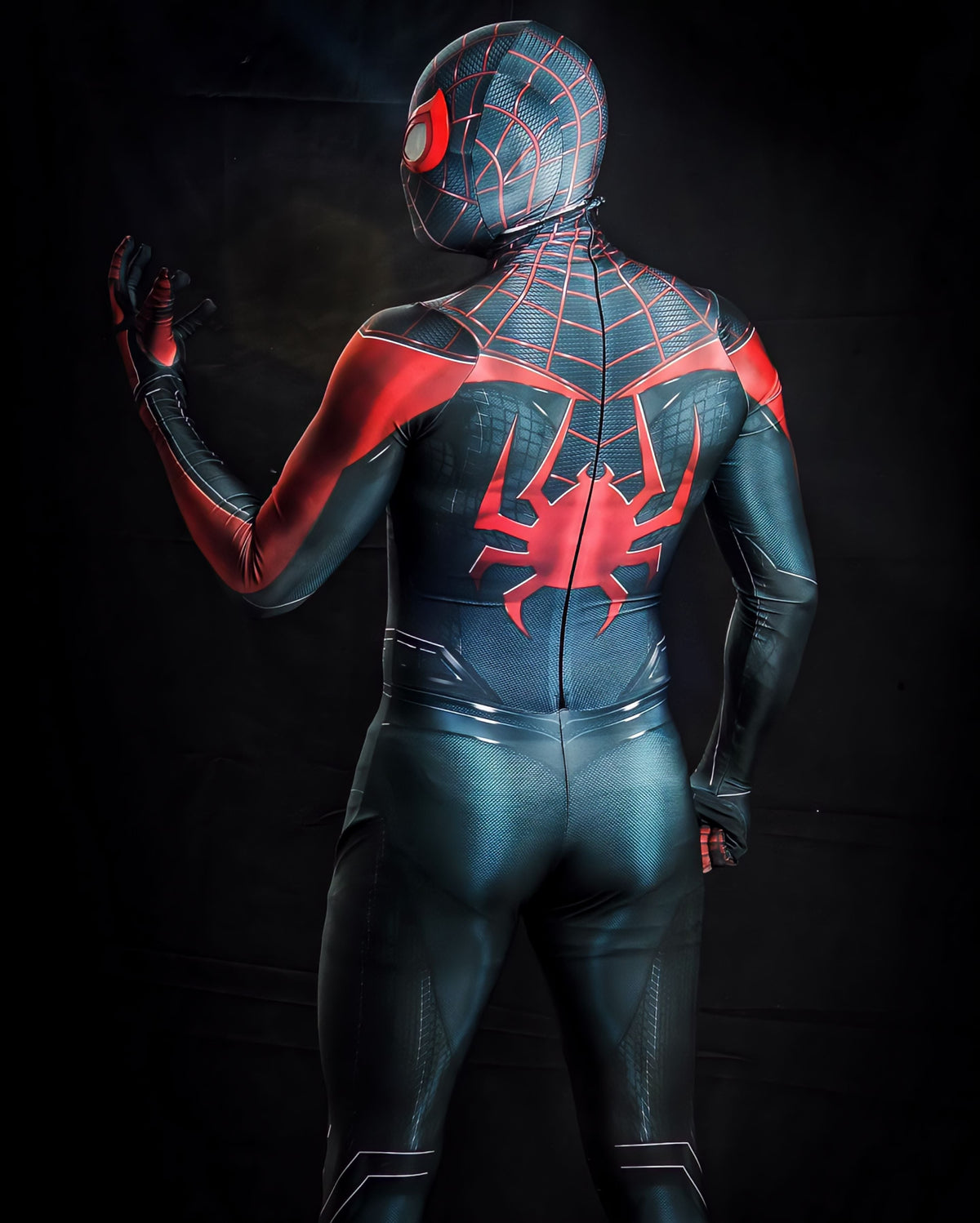 Fantasia Miles Morales Game PS5 Homem-Aranha Ultimate Cosplay Traje Luxo Profissional