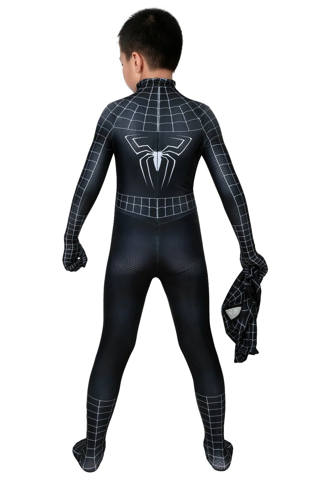 Fantasia Infantil Black Homem-Aranha Venom Filme Cosplay Crianças Traje Luxo