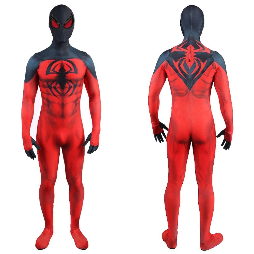 Fantasia Homem-Aranha Traje Aranha Escarlate Adulto Cosplay Luxo Profissional