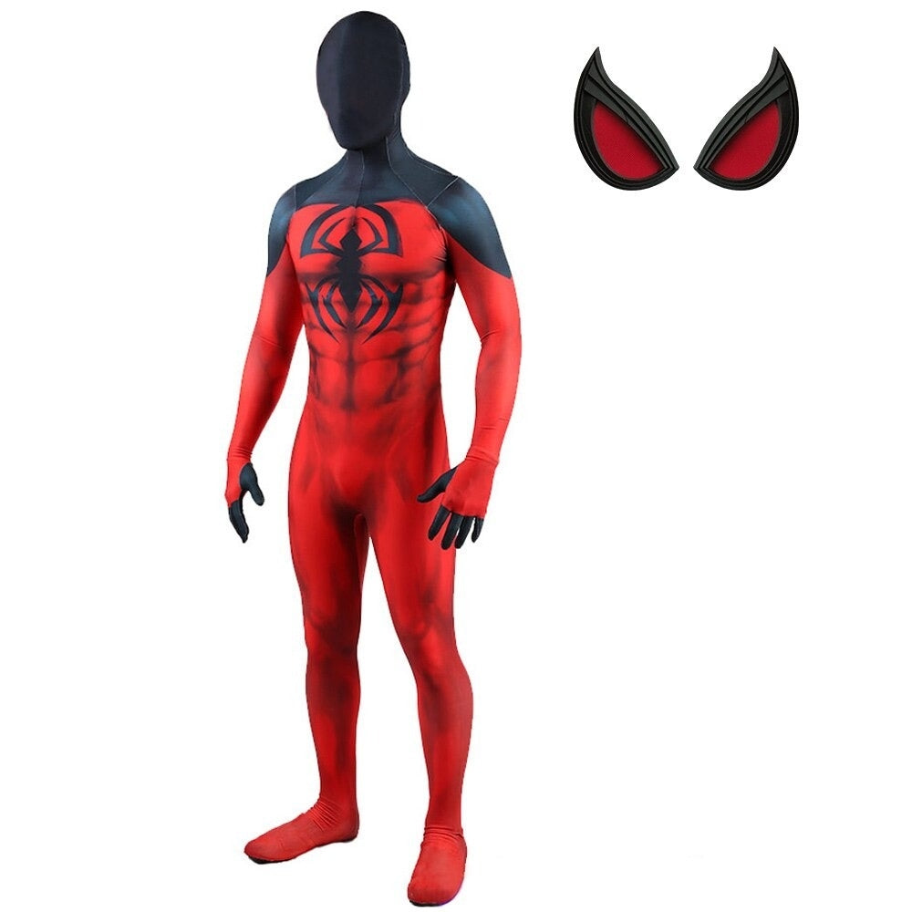 Fantasia Homem-Aranha Traje Aranha Escarlate Adulto Cosplay Luxo Profissional