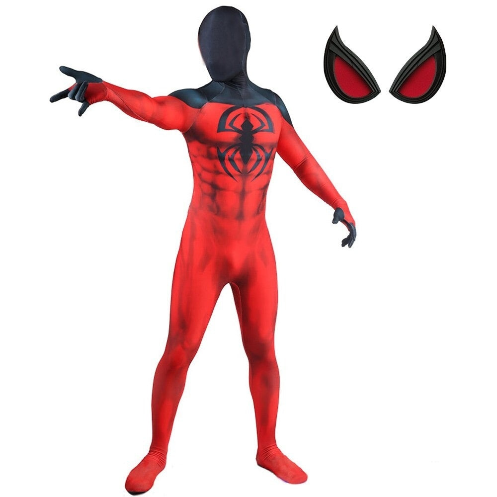 Fantasia Homem-Aranha Traje Aranha Escarlate Adulto Cosplay Luxo Profissional