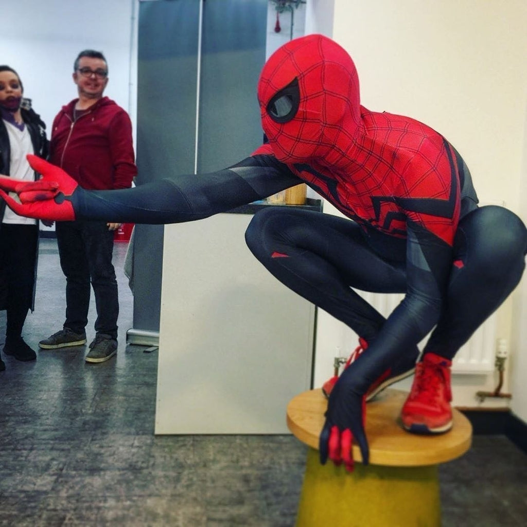 Fantasia Homem-Aranha Superior Traje Hq Adulto Cosplay Luxo