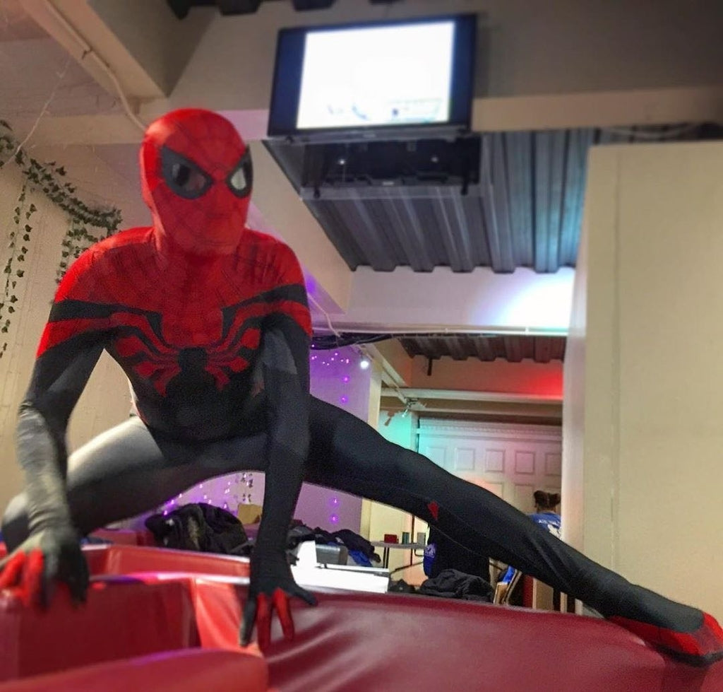 Fantasia Homem-Aranha Superior Traje Hq Adulto Cosplay Luxo