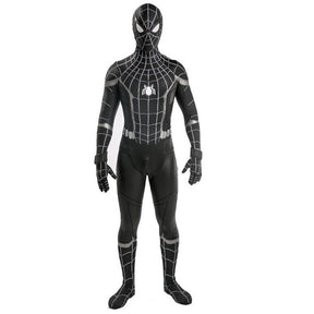 Fantasia Homem-Aranha Tom Holland Black Adulto Cosplay Traje Luxo Profissional