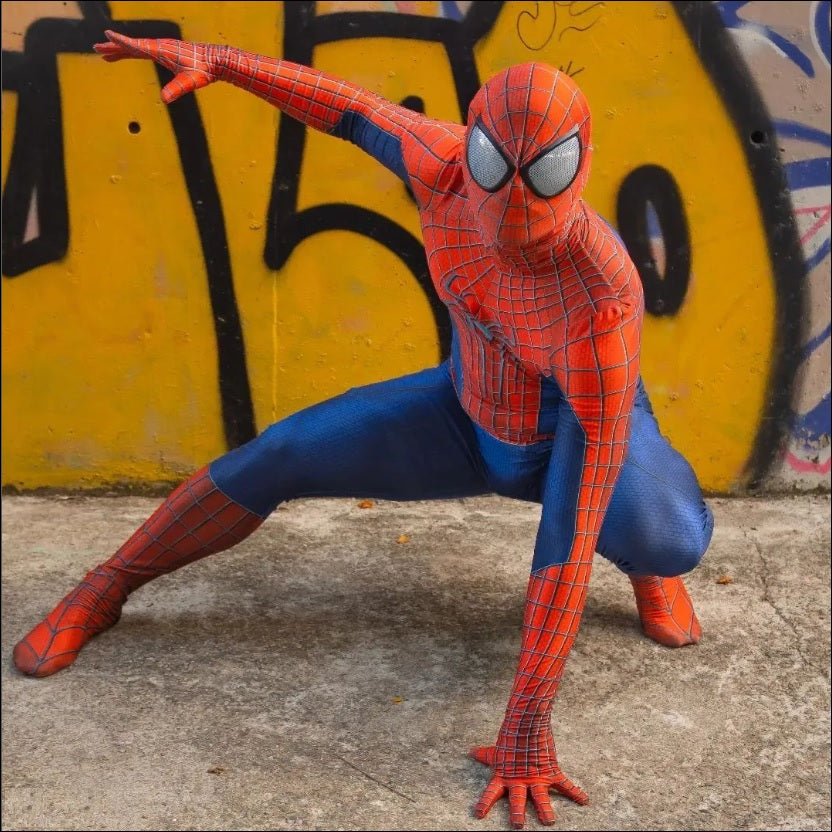 Fantasia Espetacular Homem-Aranha Andrew Garfield Cosplay Traje Luxo